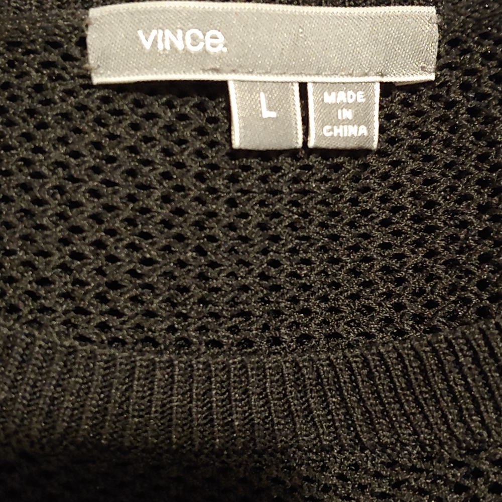 Vince Engineered Mesh Insert Sweater - image 7